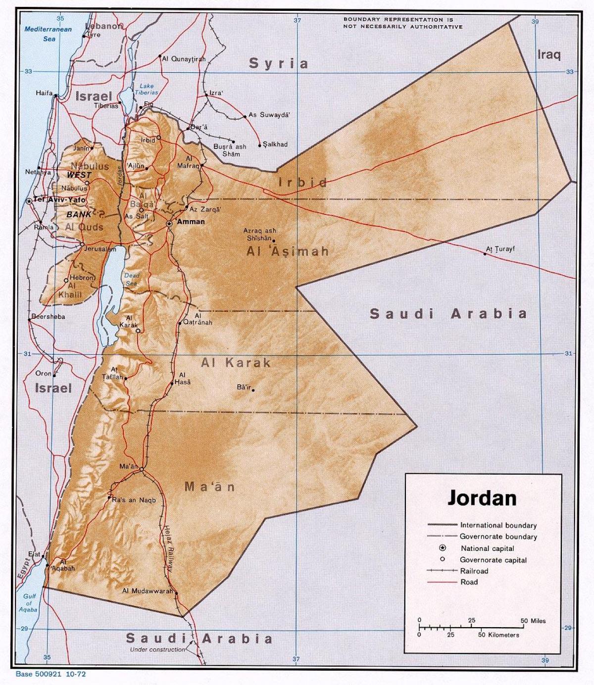 mapa erakutsiz Jordan