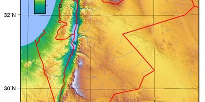 Mapa Jordan kota