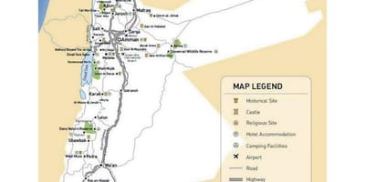 Mapa Jordan trenbide