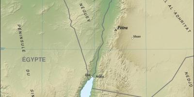 Mapa Jordan erakutsiz petra